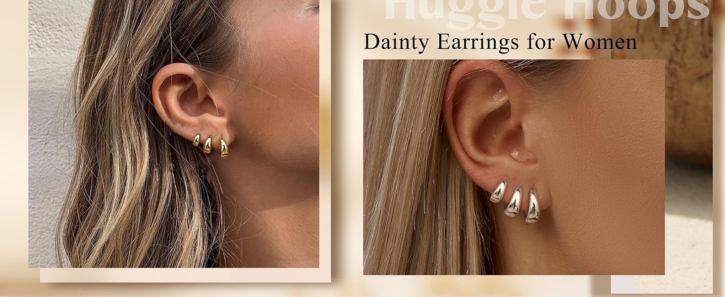 huggie earrings for women