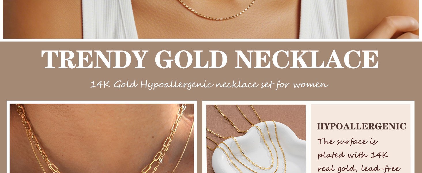 gold necklace set