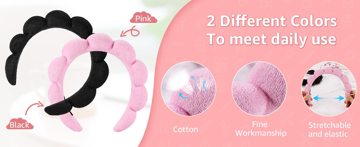 Spa Headbands for Washing Face or Facial