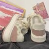 Casual Canvas Contrast Color Pink Sports Sneakers
