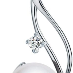 513v9yOx_1L._AC_SL1228 Genuine Premium AAA Top Grade 9-10mm Cultured White Pearl Pendant Necklace 18K Gold Plated 925 Silver - Gifts for Women for Her Wife Mom Daughter (White, gold-plated-silver)