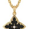 Gold Clover Necklace for Women Dainty 14K Gold Plated CZ Pendant Necklace Adjustable Chain Choker Charm Colorful Clover Pendant Lucky Necklaces for Women Jewelry