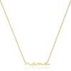 Gold Pendant Necklace for Women, Dainty Diamond Necklaces for Women Simple 14K Gold Plated Paperclip Choker Necklaces Cute Minimalist Open Oval Necklaces Gold Jewelry for Women Gifts