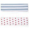 Fashion Women's Headbands for Short Hair Non Slip Elastic Floral Hairbands, Soft Fabric 2 Inches Thick Stripe Head Bands for Girls, Valentine's Day Heart Headbands