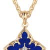 Gold Clover Necklace for Women Dainty 14K Gold Plated CZ Pendant Necklace Adjustable Chain Choker Charm Colorful Clover Pendant Lucky Necklaces for Women Jewelry