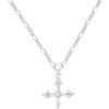 Cross Necklace for Women,Double Cross Necklace 14K Gold Plated Cross Pendant Necklace Dainty Gold Cross Necklaces for Women Trendy Small Cross Charm Necklace Simple Cute Choker Necklaces Gold Jewery
