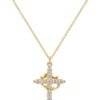 Cross Necklace for women-Dainty 14k Gold Plated/Silver Plated Pendant Necklaces Simple Cross Pendant Necklace Cute Tiny Jewelry for Women