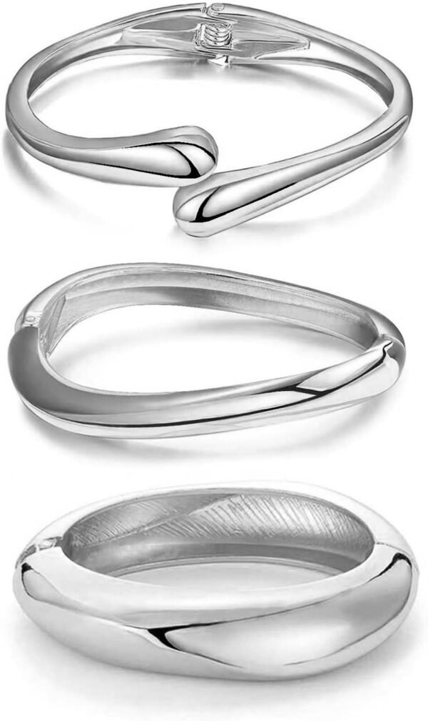 Gold Bangle Bracelets for Women Teens Trendy Chunky Adjustable Twist Cuff Bracelet Jewelry Gifts