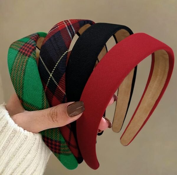 Headbands for Women Non Slip Trendy Headbands for Women’s Hair 1 inch Wide Cute Headband for Girls, Fall Head Bands Elastic Hair Bands for Womens Fashion Accessories for Women 4PCS