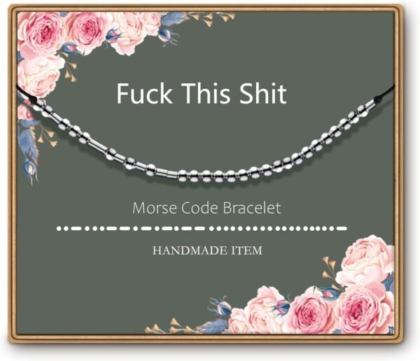 Morse Code Bracelets for Women, Funny Birthday Gifts, Best Friend Friendship Gifts