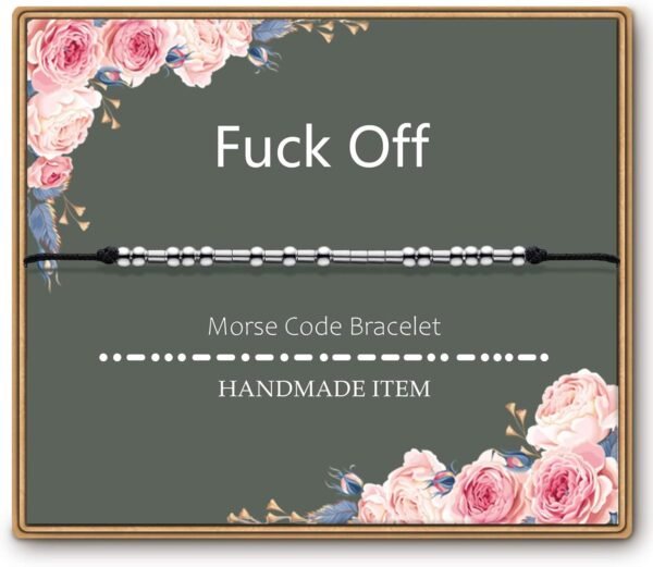 Morse Code Bracelets for Women, Funny Birthday Gifts, Best Friend Friendship Gifts