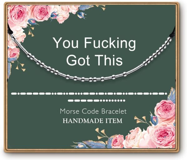 Morse Code Bracelets for Women, Funny Birthday Gifts, Best Friend Friendship Gifts