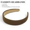 Headbands for Women Non Slip Trendy Headbands for Women’s Hair 1 inch Wide Cute Headband for Girls, Fall Head Bands Elastic Hair Bands for Womens Fashion Accessories for Women 4PCS