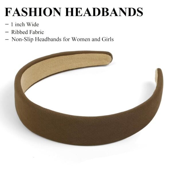 Headbands for Women Non Slip Trendy Headbands for Women’s Hair 1 inch Wide Cute Headband for Girls, Fall Head Bands Elastic Hair Bands for Womens Fashion Accessories for Women 4PCS