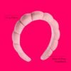 715GmK2oXjL._SL1500 Spa Makeup and Face Washing Headband, Pink Bubble Design, 1 Count, Ultra-Absorbent Microfiber Headband for Washing Face, Soft Terry Cloth, No-Squeeze, No-Pull Band Gentle on Hair and Head