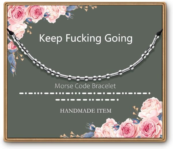 Morse Code Bracelets for Women, Funny Birthday Gifts, Best Friend Friendship Gifts