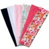 Fashion Women's Headbands for Short Hair Non Slip Elastic Floral Hairbands, Soft Fabric 2 Inches Thick Stripe Head Bands for Girls, Valentine's Day Heart Headbands
