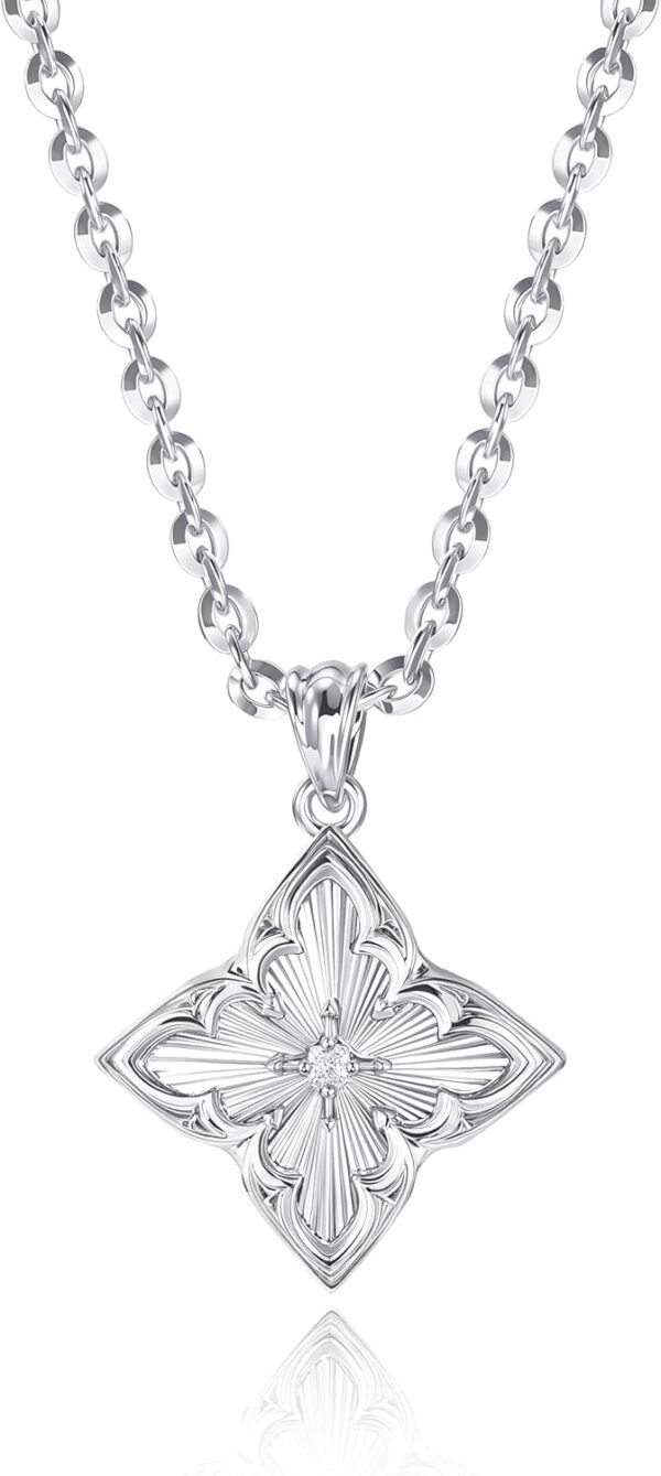 Gold Clover Necklace for Women Dainty 14K Gold Plated CZ Pendant Necklace Adjustable Chain Choker Charm Colorful Clover Pendant Lucky Necklaces for Women Jewelry