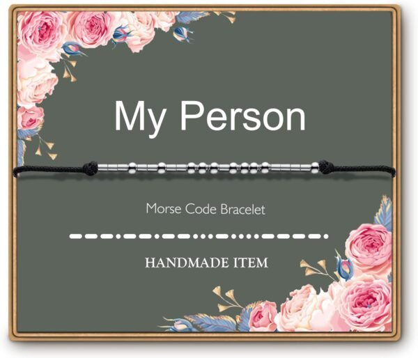 Morse Code Bracelets for Women, Funny Birthday Gifts, Best Friend Friendship Gifts