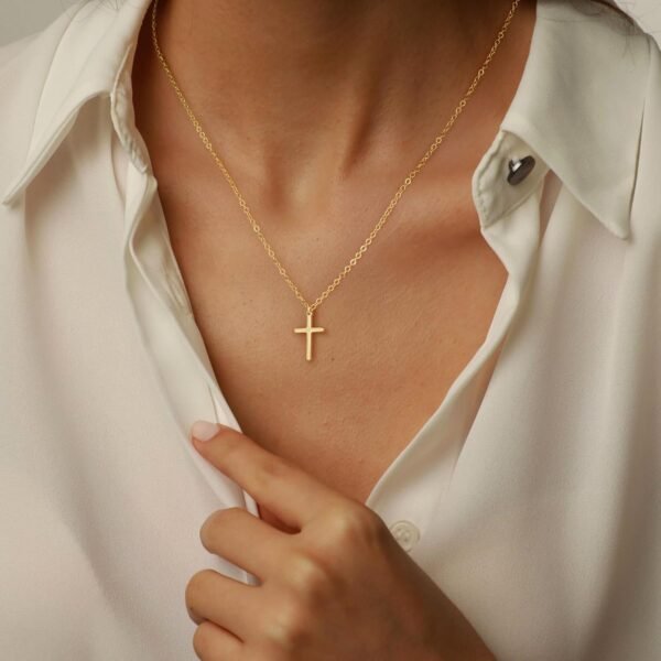 Gold Cross Necklace for Women - Dainty 14K Gold Plated Cross Necklace Layered Beaded Infinity CZ Holy Mary Medal Pendant Necklaces for Women Trendy Faith Jewelry First Communion Gifts