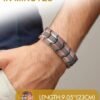Men's Copper Bracelet,3X Strength 99.99% Pure Copper Magnetic Bracelets with Magnets,Adjustable Length with Sizing Tool