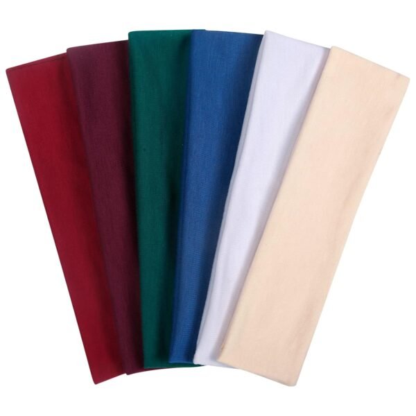 Fashion Women's Headbands for Short Hair Non Slip Elastic Floral Hairbands, Soft Fabric 2 Inches Thick Stripe Head Bands for Girls, Valentine's Day Heart Headbands