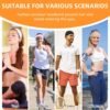 8PCS Summer-Exclusive Non Slip Sports Elastic Soft Running Fashion Headbands Absorb Sweat for Women & Men Working Out, Travel