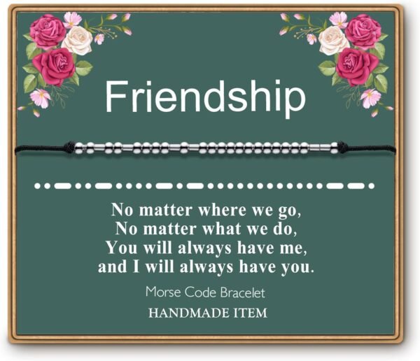 Morse Code Bracelets for Women, Funny Birthday Gifts, Best Friend Friendship Gifts