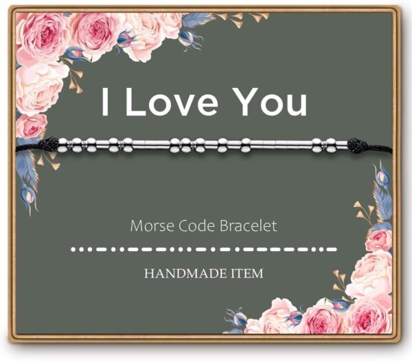 Morse Code Bracelets for Women, Funny Birthday Gifts, Best Friend Friendship Gifts