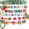Stocking Stuffers - 6 Pack Bracelets for Teens Women| Christmas Gifts for Women Men Adults - Christmas Decorations Accessories Shirts Outfits | Xmas Sweater Dresses for Girls 2025
