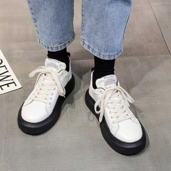 Korean Style Casual Lace Up Chunky Sneakers Women