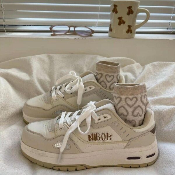 Contrast Color Chunky Womens Fashion Sneakers