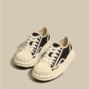 Fashion Patchwork Lace Up Dissolving Canvas Shoes