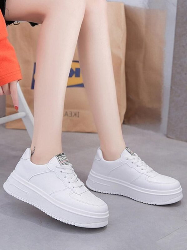 Trending Casual Women Chunky White Sneakers