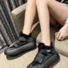 Fleece Warm Buckle Strap Shoes
