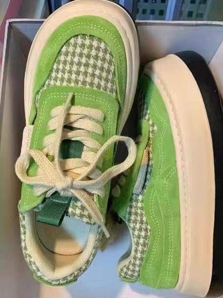 Casual Houndstooth Sports Women Sneakers