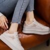 Casual Sports Contrast Color Sneakers For Women