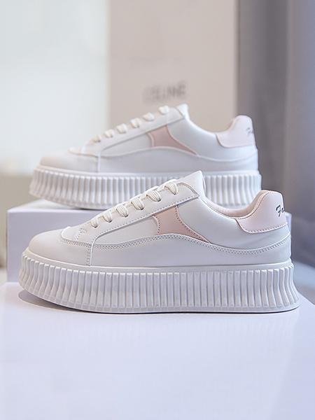 Casual Sports Contrast Color Sneakers For Women