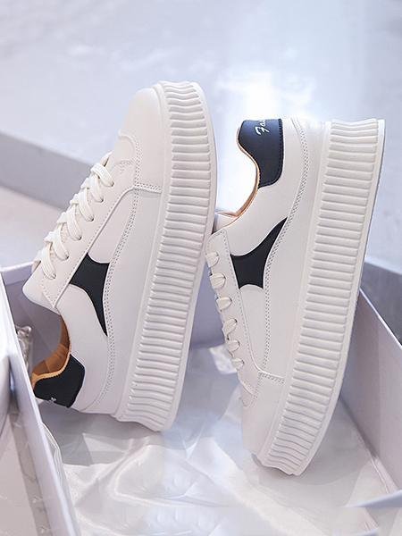 Casual Sports Contrast Color Sneakers For Women