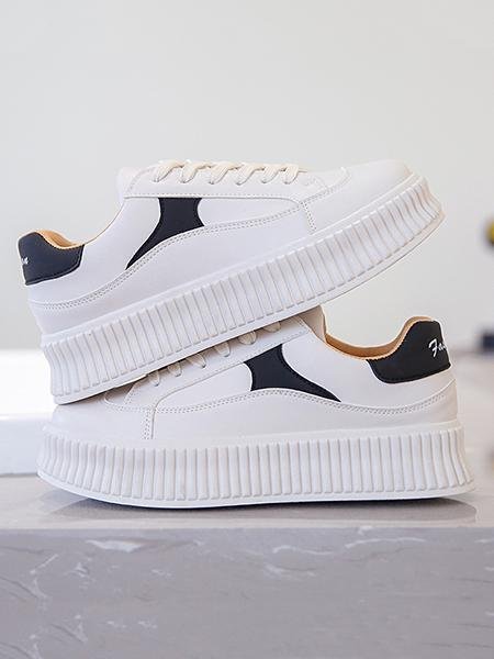 Casual Sports Contrast Color Sneakers For Women