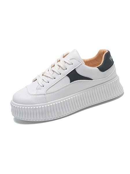 Casual Sports Contrast Color Sneakers For Women