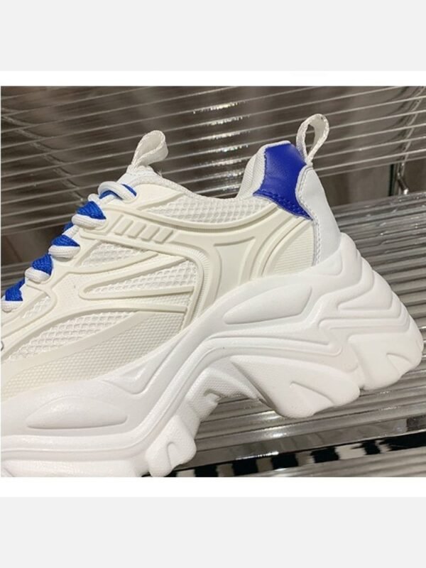 Sporty Round Toe Height Increasing Sneakers