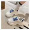 Sporty Round Toe Height Increasing Sneakers