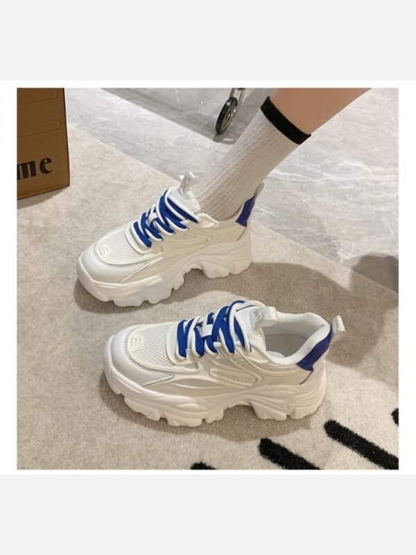 Sporty Round Toe Height Increasing Sneakers