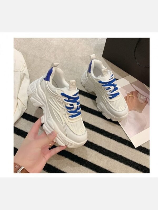 Sporty Round Toe Height Increasing Sneakers