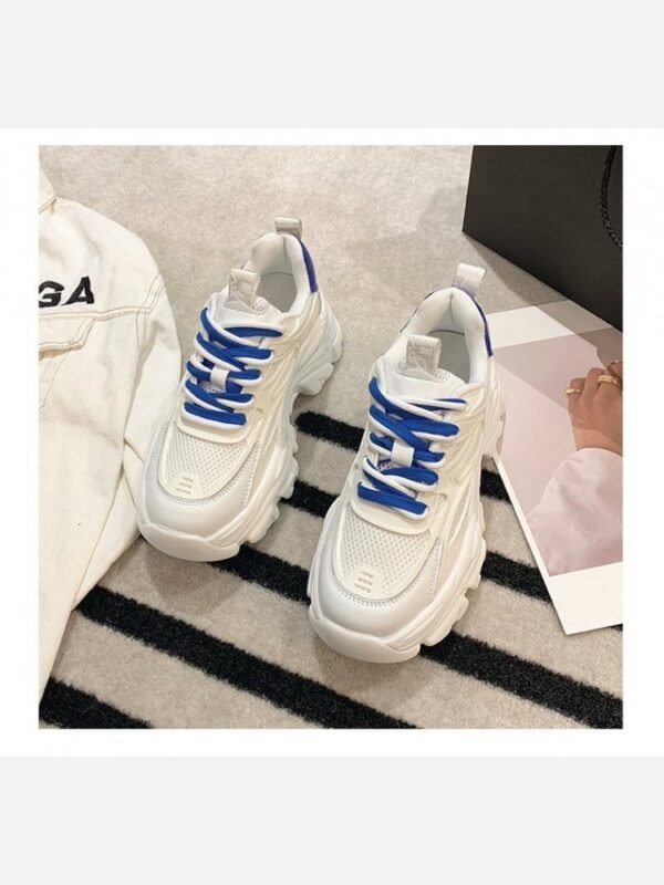 Sporty Round Toe Height Increasing Sneakers
