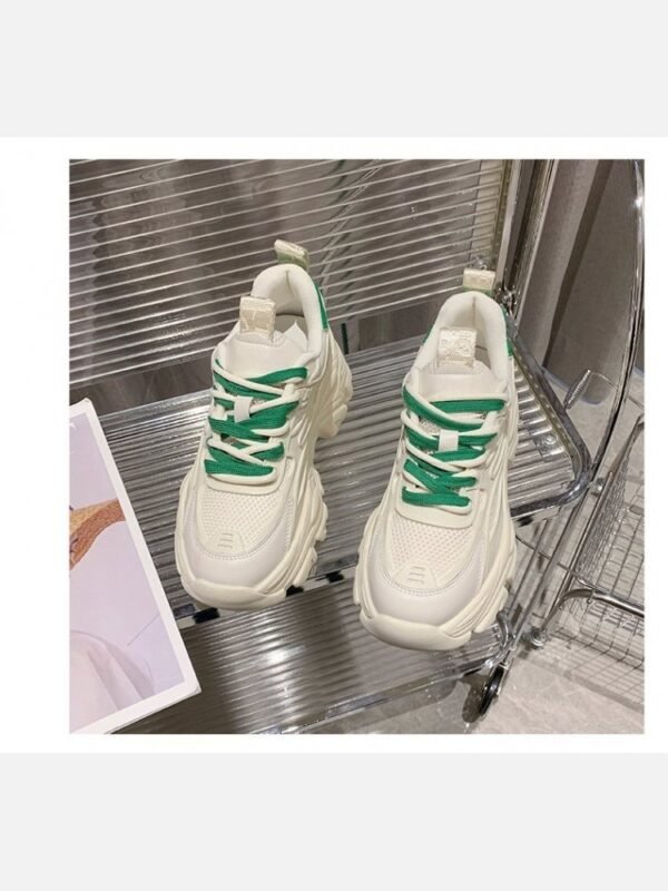 Sporty Round Toe Height Increasing Sneakers