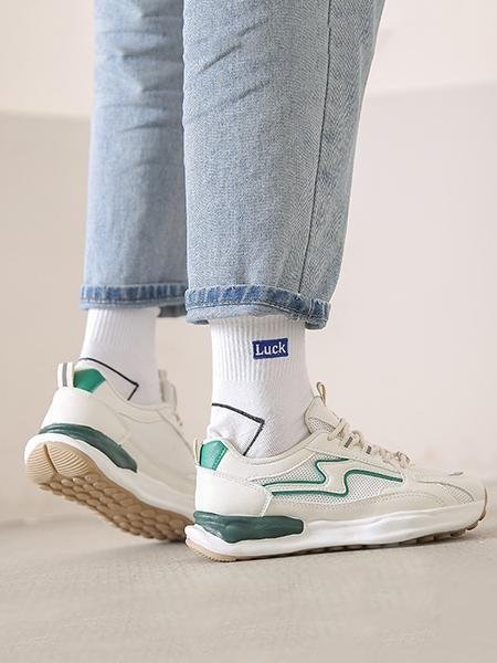 Retro Street Patch Work Platform Forrest Sneaker