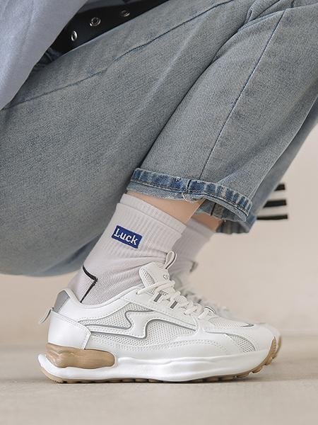 Retro Street Patch Work Platform Forrest Sneaker