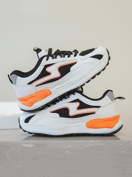 Retro Street Patch Work Platform Forrest Sneaker